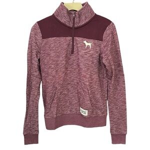Pink Victoria’s Secret Quarter-Zip Pullover Top